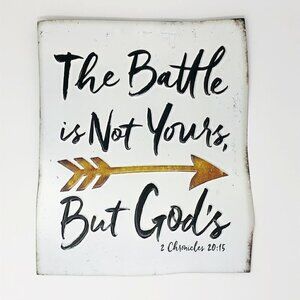 2 Chronicles 20:15 Metal Sign